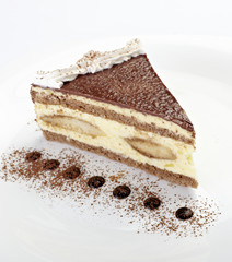 cream chocolate cake sweet food