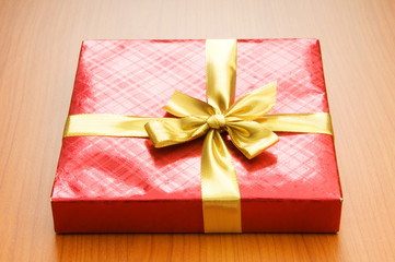 Gift box isolated on the white background