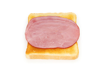 Tasty sandwich isolated on the white background