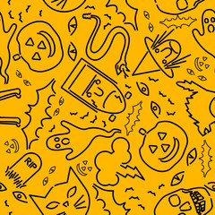 Seamless Halloween background