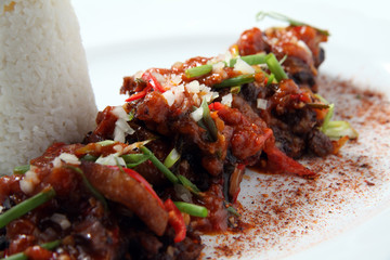 beef oxtail asian food