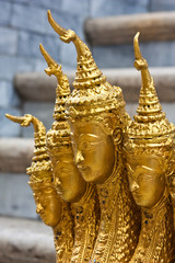 Fototapeta na wymiar Architecture detail in Wat Phra Kaew