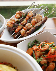 set restaurant menu