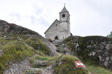 Fototapeta na wymiar St Hippolyt w Südtirol