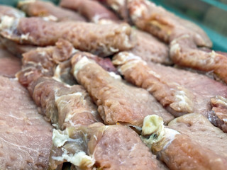 Preparing meat for grill