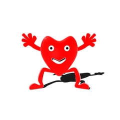 3d happy heart