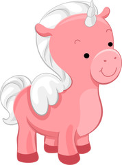 Obraz na płótnie Canvas Cute Pink Unicorn