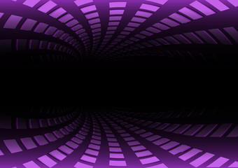 Purple vector tunnel backgroun abstraction