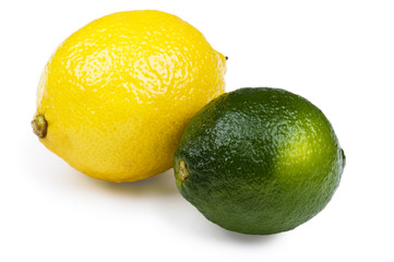 lime with lemon macro