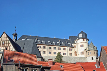 Schloss Stolberg oberhalb der Altstadt (Sachsen-Anhalt)