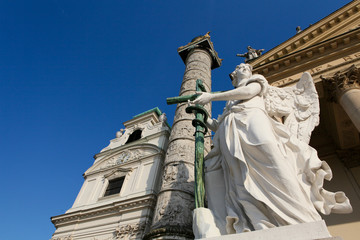 Obraz premium Famous church Karlskirche in Vienna