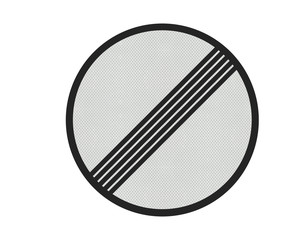 Photo realistic  'no limits' sign isolated on white
