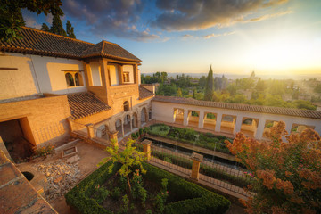 Alhambra palace, Granada, Spain - obrazy, fototapety, plakaty