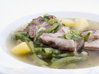 Bohneneintopf mit Speck