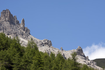 Fototapeta na wymiar Felsformation Nähe Scarljoch - Südtirol, Italien