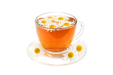 Herbal camomile tea