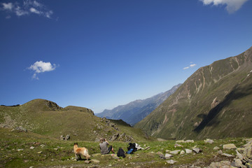 Rast in der Fallungscharte auf 2600 m - S&uuml;dtirol, Italien