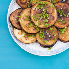 fried aubergines