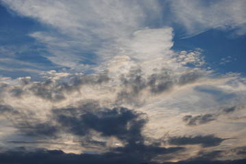 Fototapeta na wymiar Wolkenspiel