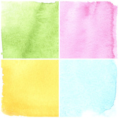 Fototapeta premium watercolor paints on a rough texture paper.