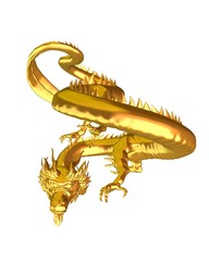 Golden Chinese Dragon - 1