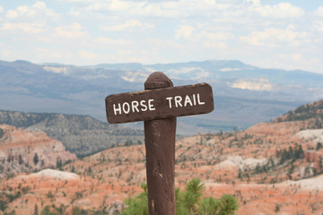 Horse Trail Sign