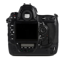 Back of Professional Digital Camera