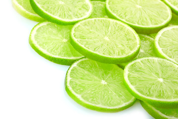 Lime slices background