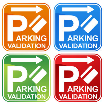 Parking Validation Ticket Sign