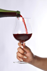 bottiglia bicchiere vino versare festeggiare