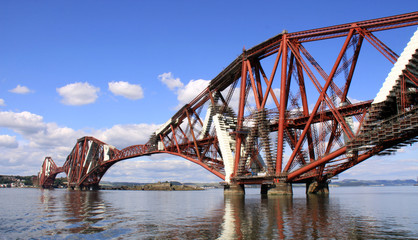 Forth rail bridge in Queensferry, Scotland