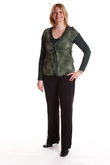 Fototapeta premium erwachsene Frau im Studio