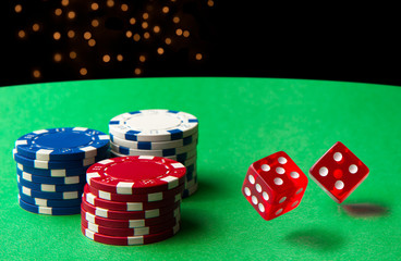 Rolling Dice At the Casino