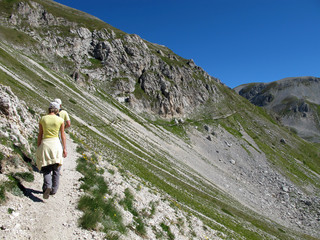 Fototapeta premium Walking in Abruzzo (Sella Monte Aquila)