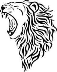 Lion head tattoo