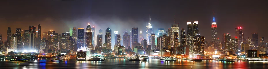 Fotobehang Panorama van Manhattan New York City © rabbit75_fot