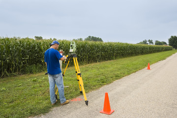 Surveying the village