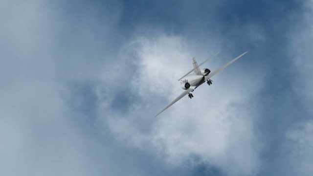 Avion dans les nuages