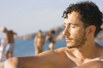 Young man - Beach, Sardinia, Italy