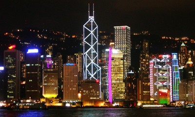Naklejka premium Sublime Hong Kong