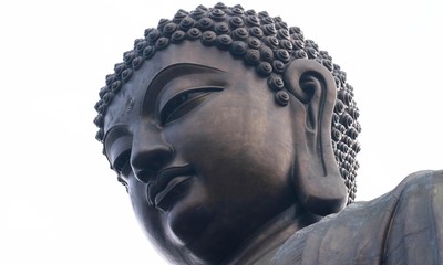 Tete du Bouddah géant de Lantau