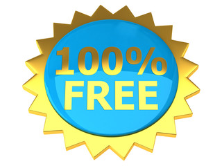 Fototapeta premium 100%Free sticker