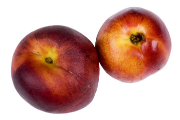 peach and apricot isolated