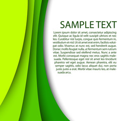 Abstract green background with custom text copy space
