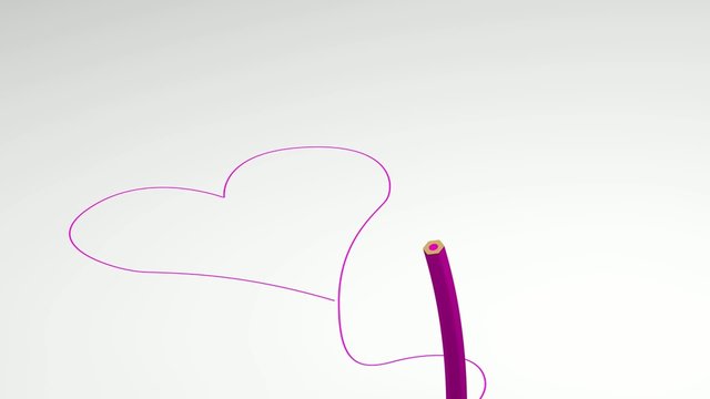 Stift malt Herz