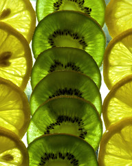 kiwi and lemon background