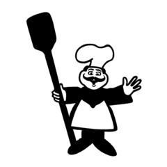 pizza chef (with clipping path)