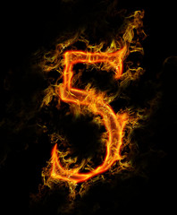 Fototapeta premium Fire No. 5