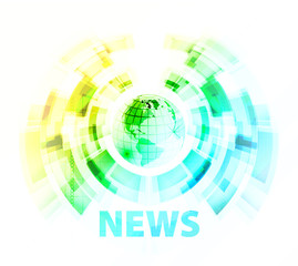 Obraz premium News background with globe