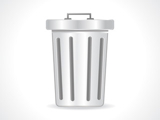 abstract glossy trash icon